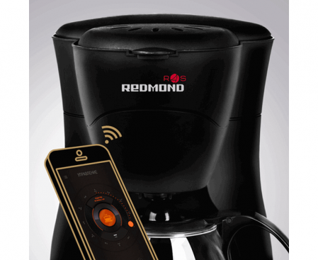 Умная кофеварка SkyCoffee 1508S, черная, REDMOND