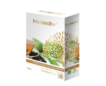 Чай листовой черный Peko Soursop Black Tea, 100 г, Heladiv