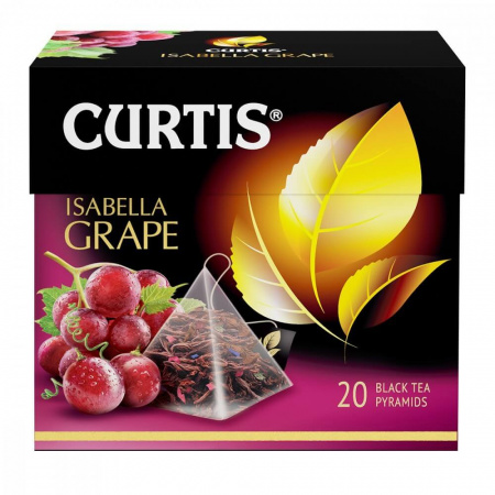 Чай Curtis "Isabella Grape", черный с добавками, 20 пирамидок