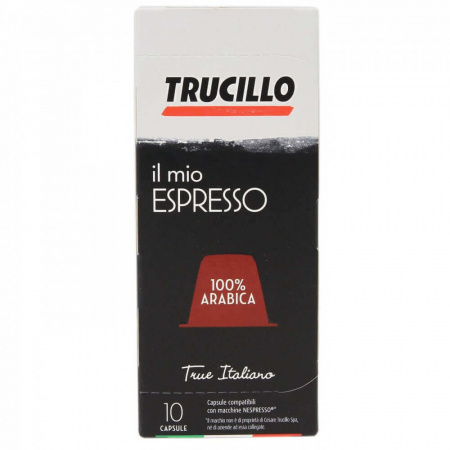 Кофе в капсулах Trucillo il mio "Nespresso Espresso 100% Arabica", 10 штук по 5,5 гр