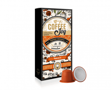 Кофе в капсулах CJ Карамель, 85% Арабика / 15% Робуста, 10 шт., Coffee Joy