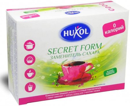 Заменитель сахара Huxol "Secret Form", в пакетиках, 40 гр