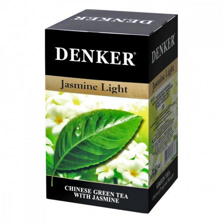 Чай Denker "Jasmine Light", зеленый с жасмином, 20 пакетиков