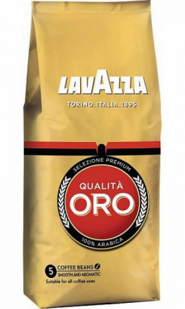 Кофе Lavazza "Qualita Oro", в зёрнах, 250 гр