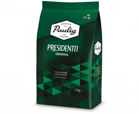 Кофе в зернах Presidentti Original, 1 кг, Paulig