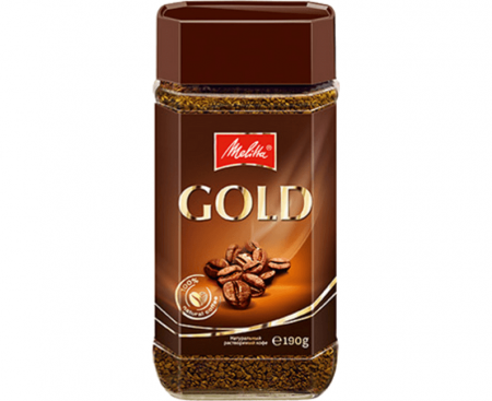 Кофе растворимый сублимированный Gold, 190 г, Melitta