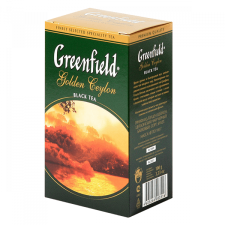 Чай Greenfield "Golden Ceylon", черный листовой, 100 гр