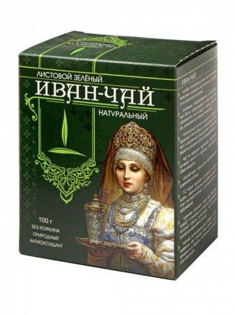 Иван-чай Емельяновская Биофабрика "Зеленый", листовой, 100 гр