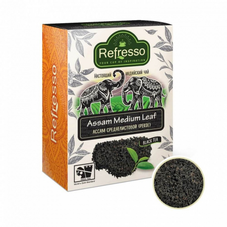 Чай Refresso "Assam Medium Leaf", черный среднелистовой, 100 гр