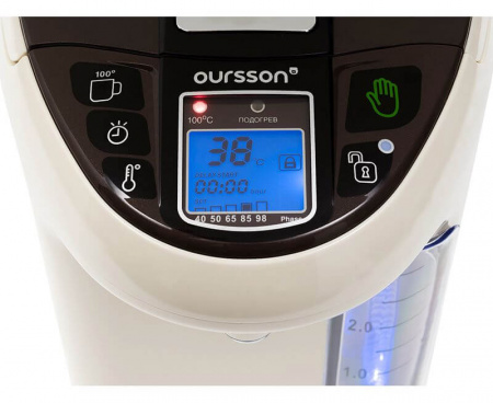Термопот TP4310PD/IV, 4.3 л, слоновая кость, пластик/нержавеющая сталь, Oursson