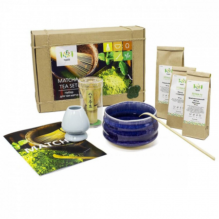 Чай 101 ЧАЙ "Matcha tea set. Набор для приготовления матча, крафт", зелёный, 645 гр