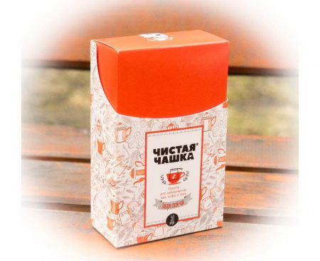 Пакеты для заваривания чая, кофе и трав (для чашки), 50 шт., фильтр-волокно 7х9 см С ЗАВЯЗКАМИ, ЧИСТАЯ ЧАШКА