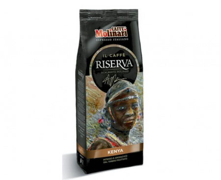 Кофе в зернах Riserva Kenya, 100% Арабика, пакет 0.25 кг, Molinari