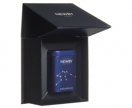 Чай листовой Aquarius Darjeeling, 25 г, серия Zodiac mini Caddies, Newby