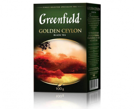 Чай черный Golden Ceylon, 100 г, Greenfield