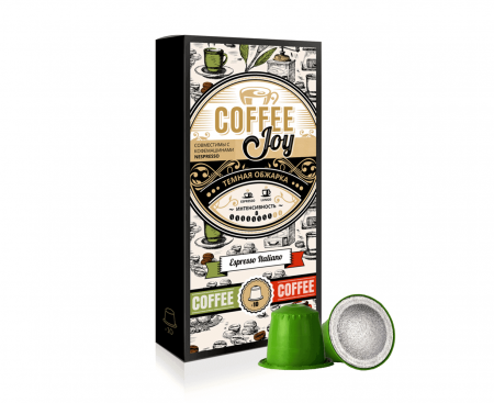 Кофе в капсулах Espresso Italiano, 85% Арабика / 15% Робуста, 10 шт., Coffee Joy