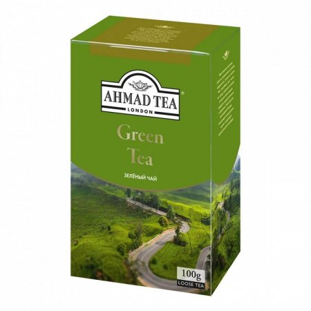 Чай Ahmad "Green Tea", зеленый, листовой, 100 гр