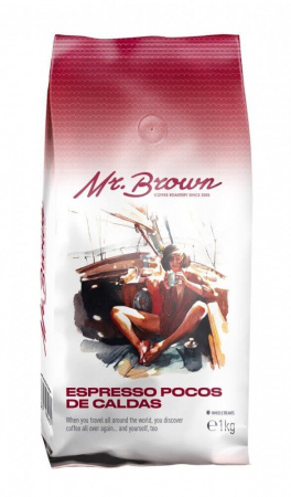 Кофе Mr. Brown "Espresso Pocos De Caldas", в зёрнах, 1000 гр