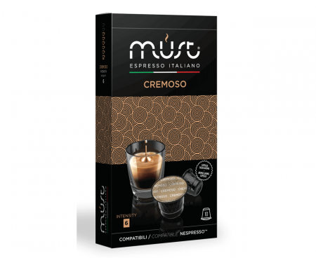 Кофе в капсулах Cremoso, 10 шт., Must