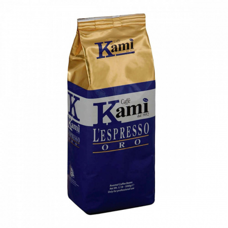 Кофе Kami "L'espresso Oro", в зёрнах, 1000 гр