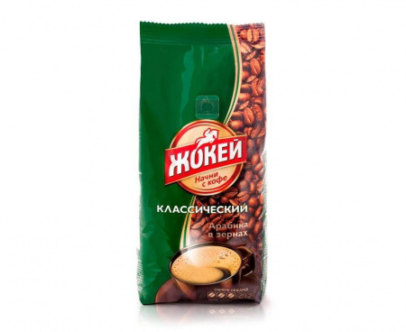 Кофе в зернах Классический 100% арабика, 500 г, Жокей