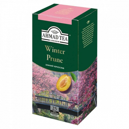 Чай Ahmad "Winter Prune", зимний чернослив, черный с черносливом, 25 пакетиков