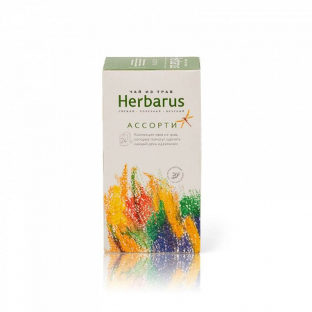Чай Herbarus "Ассорти", травяной, 24 пакетика