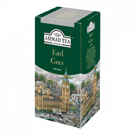 Чай Ahmad "Earl Grey", черный с бергамотом, 25 пакетиков