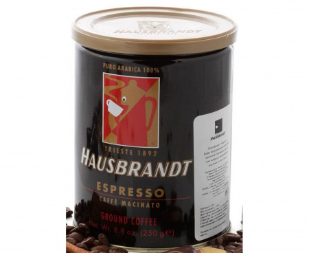 Кофе молотый Espresso (Эспрессо), ж/б 250 г, Hausbrandt
