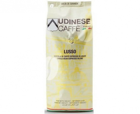 Кофе в зернах UDINESE CAFFE’ LUSSO, 50% арабика / 50% робуста, 1 кг, Oro Caffè