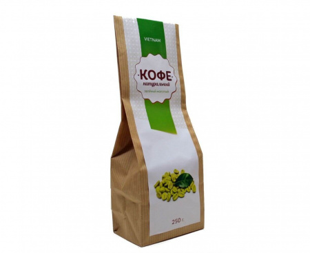 ЗЕЛЕНЫЙ КОФЕ, МОЛОТЫЙ, 250 Г