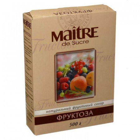 Натуральный фруктовый сахар Maitre " Фруктоза", 500 гр