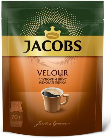 Кофе Jacobs "Velour", растворимый, 70 гр