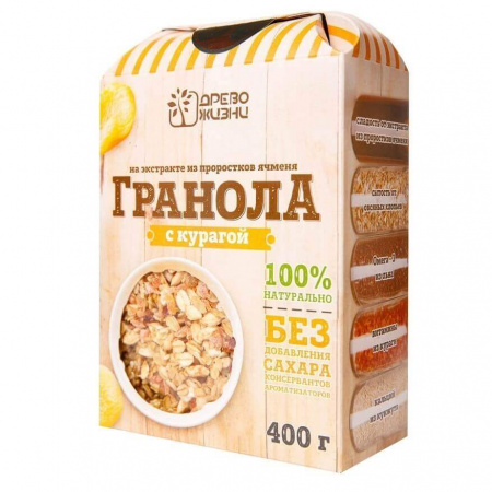 Гранола Древо Жизни "С курагой", 400 гр