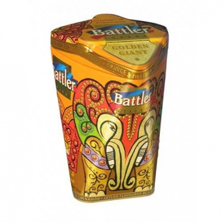 Чай Battler "Golden Giant",  черный листовой FBOP с добавками, апельсин и корица, 100 гр