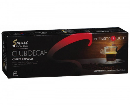 Кофе в капсулах Decaf (без кофеина), 10 шт., Smart Coffee Club