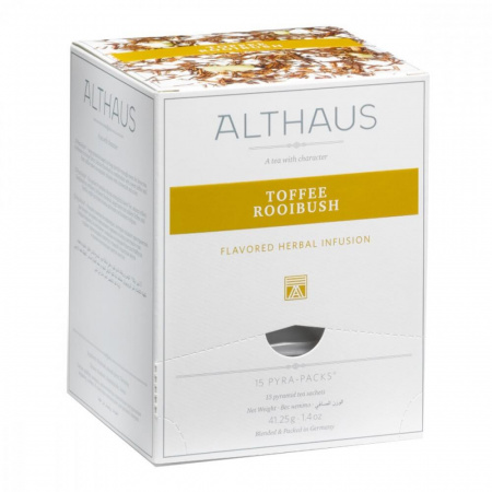 Чай Althaus "Toffee Rooibush", травяной, 15 пирамидок