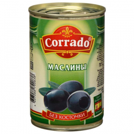 Консервы Corrado "Маслины  без косточки", 300 гр
