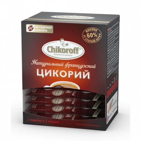 Цикорий Chikoroff "Французский", порционный, растворимый, 10 пакетиков по 5 гр