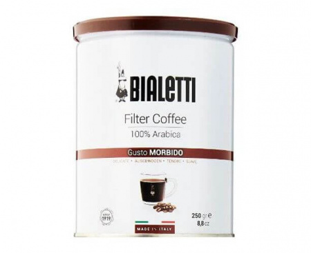 КОФЕ МОЛОТЫЙ GUSTO MORBIDO, Ж/Б 250 Г, BIALETTI