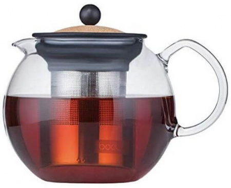 Чайник заварочный ASSAM с фильтром 1 л, пробковый, Bodum