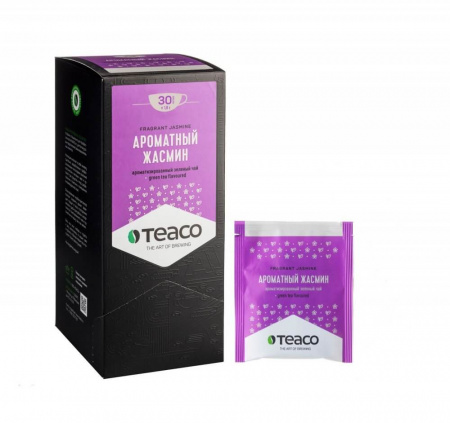 Чай Teaco "Ароматный жасмин", зелёный, 30 пакетиков
