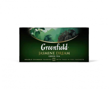 Чай зеленый Jasmine Dream, 25 пакетиков, Greenfield