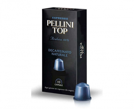 Кофе в капсулах DECAFFEINATO, NESPRESSO, 100% Арабика, 10 шт., Pellini