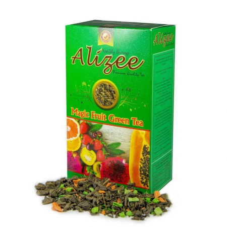 Чай Alizee "Magic Fruit Green Tea", зеленый листовой, 100 гр