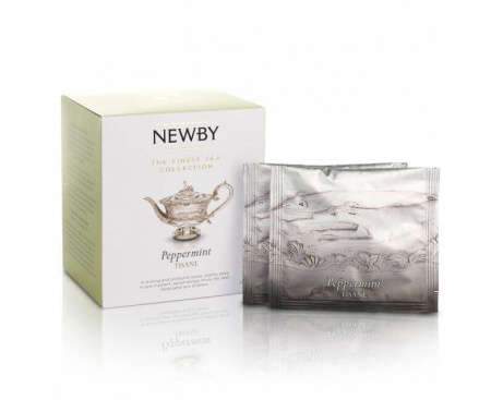 Чай травяной Мята перечная, 15 пирамидок, Newby