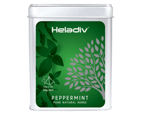 Чай травяной TIN PYRAMID PEPPERMINT, 15 пирамидок, Heladiv