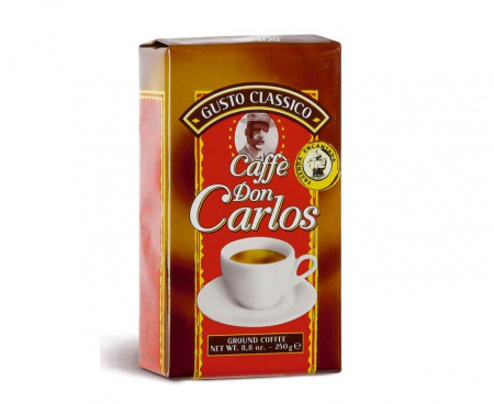 КОФЕ МОЛОТЫЙ DON CARLOS, В/У 250 Г, CARRARO