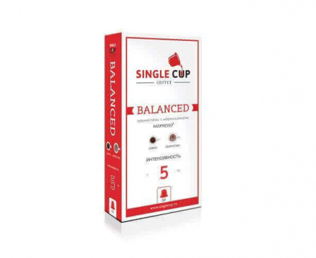 Кофе в капсулах Balanced, 10 шт., Singlecup