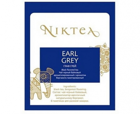 Чай черный Earl Grey (Эрл Грей), 25 пак., Niktea
